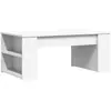 vidaXL Table basse blanc 102x55x42 cm bois d'ingénierie