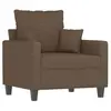 vidaXL Fauteuil Marron 60 cm Tissu