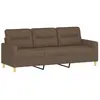 vidaXL Canapé à 3 places Marron 180 cm Tissu