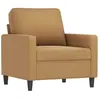 vidaXL Fauteuil Marron 60 cm Velours