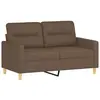 vidaXL Canapé à 2 places Marron 120 cm Tissu