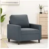 vidaXL Fauteuil Gris foncé 60 cm Velours