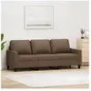 vidaXL Canapé à 3 places Marron 180 cm Tissu