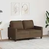 vidaXL Canapé à 2 places Marron 120 cm Tissu