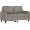 vidaXL Canapé à 2 places Taupe 120 cm Tissu