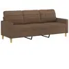 vidaXL Canapé à 3 places Marron 180 cm Tissu