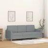 vidaXL Canapé à 3 places Gris clair 180 cm Tissu