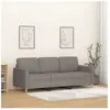 vidaXL Canapé à 3 places Taupe 180 cm Tissu