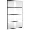 vidaXL Miroir mural noir 50x80 cm rectangulaire fer