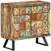vidaXL Armoire à tiroir multicolore 70x35x70 cm bois de récupération