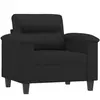 vidaXL Fauteuil Noir 60 cm Similicuir