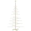 Vidaxl arbre de noël en bois pour décoration 180 cm bois massif de pin