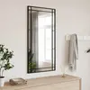 vidaXL Miroir mural noir 50x100 cm rectangulaire fer