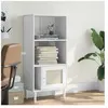vidaXL Bibliothèque SENJA aspect de rotin blanc bois massif de pin