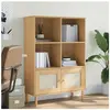 vidaXL Bibliothèque SENJA aspect de rotin marron bois massif de pin