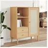 vidaXL Buffet SENJA aspect rotin marron 90x40x112cm bois massif de pin