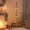 vidaXL vidaXL Arbre de No?l en m¿¿tal pour d¿¿coration noir 180 cm