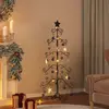 Vidaxl - Arbre de Noël en métal pour décoration noir 150 cm n/a