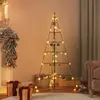 vidaXL Arbre de Noël en métal pour décoration noir 140 cm 359601