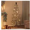 Arbre de Noël en métal pour décoration noir 180 cm vidaXL