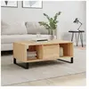 vidaXL Table basse Chêne sonoma 90x50x36,5 cm Bois d'ingénierie