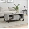 vidaXL Table basse Sonoma gris 90x50x36,5 cm Bois d'ingénierie