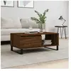 vidaXL Table basse Chêne marron 90x50x36,5 cm Bois d'ingénierie