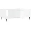 vidaXL Table basse Blanc brillant 90x50x36,5 cm Bois d'ingénierie