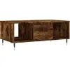 vidaXL Table basse Chêne fumé 90x50x36,5 cm Bois d'ingénierie