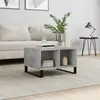 vidaXL Table basse Gris béton 60x50x36,5 cm Bois d'ingénierie