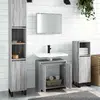 vidaXL Ensemble de meubles de salle de bain 2 pcs Sonoma gris