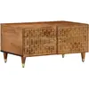 vidaXL Table basse 80x50x40 cm bois de manguier massif