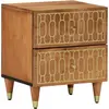 vidaXL Table de chevet 40x33x46 cm Bois de manguier solide