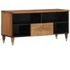 vidaXL Meuble TV 100x33x46 cm bois massif de manguier