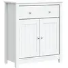 vidaXL Armoire de salle de bain BERG blanc 69,5x34x80 cm pin massif