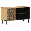 vidaXL Meuble TV 80x31x46 cm bois massif de manguier