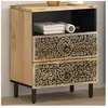 vidaXL Table de chevet 50x33x60 cm bois de manguier massif
