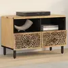 vidaXL Meuble TV 70x33x46 cm Bois massif de manguier