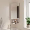 Armoire de bain à miroir d'angle blanc 30x24x60 cm Vidaxl Blanc