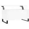 vidaXL Table basse Blanc 90x44,5x45 cm Bois d'ingénierie