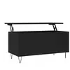 vidaXL Table basse Noir 90x44,5x45 cm Bois d'ingénierie