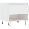 vidaXL Table basse blanc brillant 50x46x50 cm bois d'ingénierie