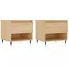 vidaXL Tables basses 2 pcs chêne sonoma 50x46x50 cm bois d'ingénierie