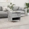 vidaXL Table basse gris béton 50x46x50 cm bois d'ingénierie