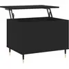 vidaXL Table basse Noir 60x44,5x45 cm Bois d'ingénierie