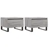 vidaXL Tables basses 2 pcs sonoma gris 50x46x35 cm bois d'ingénierie