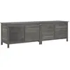 vidaXL Boîte de rangement de jardin anthracite bois massif de sapin