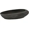 vidaXL Vasque à poser gris et noir ovale 59x40x14 cm céramique