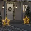 vidaXL Décoration lumineuse étoile de Noël avec piquets 115 LED 85 cm