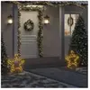 vidaXL Décoration lumineuse étoile de Noël avec piquets 80 LED 60 cm
